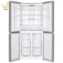 Lodówka z zamrażalnikiem dolnym Multi Door Total Full No Frost MPM-434-SBF-08 białe szkło