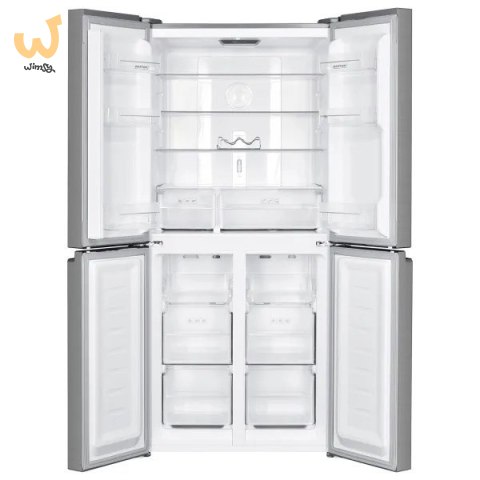 Lodówka z zamrażalnikiem dolnym Multi Door Total Full No Frost MPM-434-SBF-08 białe szkło Lodówka z zamrażalnikiem dolnym Multi Door Total Full No Frost MPM-434-SBF-08 białe szkło