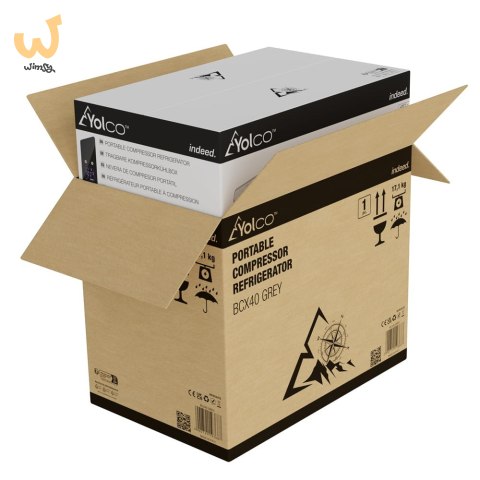 Przenośna Lodówka Kompresorowa Yolco BCX40 Grey Przenośna Lodówka Kompresorowa Yolco BCX40 Grey