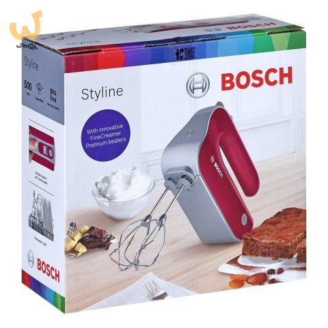 Mikser ręczny BOSCH MFQ 40304 (500W; kolor różowy) Mikser ręczny BOSCH MFQ 40304 (500W; kolor różowy)