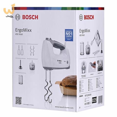 Mikser ręczny BOSCH MFQ36480 (450W; kolor biały) Mikser ręczny BOSCH MFQ36480 (450W; kolor biały)