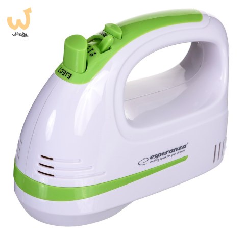 Mikser ręczny Esperanza Apple Pie EKM011 (400W; kolor biały) Mikser ręczny Esperanza Apple Pie EKM011 (400W; kolor biały)