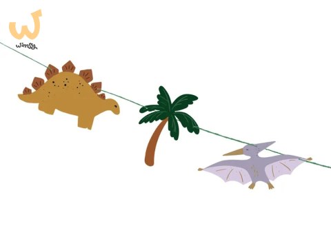 Baner Happy Birthday Dino 3m Baner Happy Birthday Dino 3m