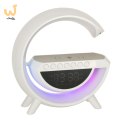 Lampka LED RGB ładowarka indukcyjna radio budzik zegar