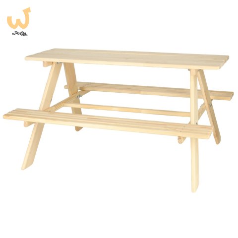 Ławka ogrodowa stolik dla dzieci drewniany 92 x 78 x 52cm Ławka ogrodowa stolik dla dzieci drewniany 92 x 78 x 52cm