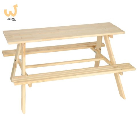 Ławka ogrodowa stolik dla dzieci drewniany 92 x 78 x 52cm Ławka ogrodowa stolik dla dzieci drewniany 92 x 78 x 52cm