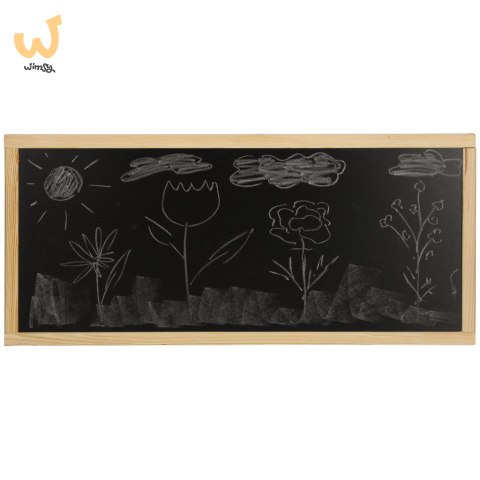 Ławka ogrodowa stolik dla dzieci drewniany piaskownica tablica 92 x 78 x 52 cm Ławka ogrodowa stolik dla dzieci drewniany piaskownica tablica 92 x 78 x 52 cm