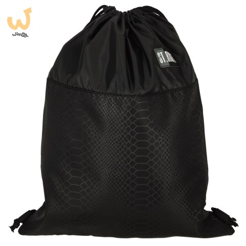 Plecak worek na buty wf ST. Right czarny Plecak worek na buty wf ST. Right czarny