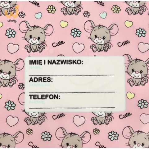 Plecak worek na buty wf myszka różowy Plecak worek na buty wf myszka różowy