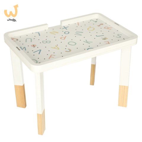 Stolik manipulacyjny LULILO montessori miętowy Stolik manipulacyjny LULILO montessori miętowy