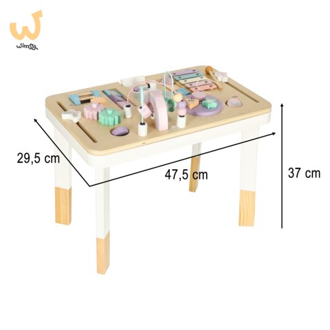 Stolik manipulacyjny LULILO montessori różowy Stolik manipulacyjny LULILO montessori różowy