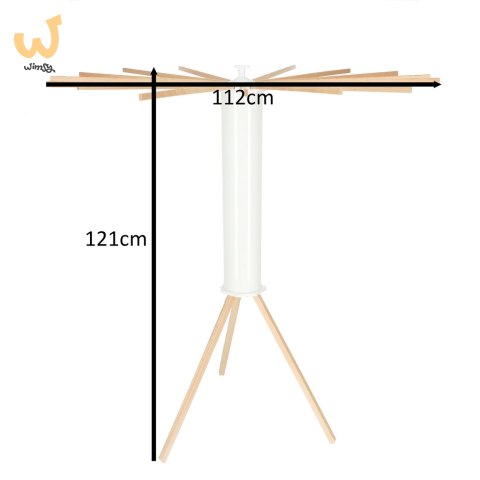 Suszarka na pranie bieliznę stojąca pionowa składany stojak na ubrania 112 x 112 cm Suszarka na pranie bieliznę stojąca pionowa składany stojak na ubrania 112 x 112 cm