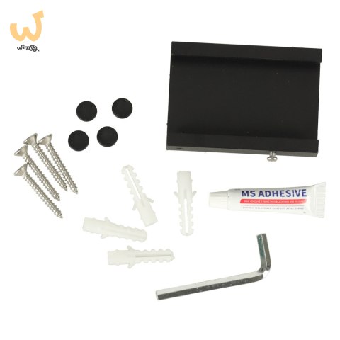 Suszarka na pranie wieszak teleskopowy ścienny składany czarny 90cm Suszarka na pranie wieszak teleskopowy ścienny składany czarny 90cm