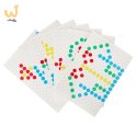 Tablica magnetyczna montessori mozaika kolorowe kropki żółta 26 x 26 cm