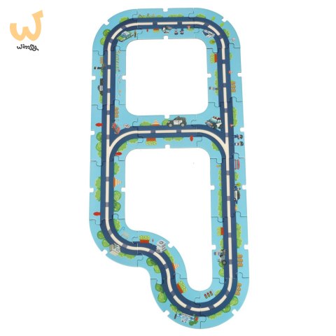 Tor samochodowy puzzle policja pojazdy miasto 47 elementów Tor samochodowy puzzle policja pojazdy miasto 47 elementów