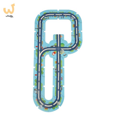 Tor samochodowy puzzle policja pojazdy miasto 47 elementów Tor samochodowy puzzle policja pojazdy miasto 47 elementów