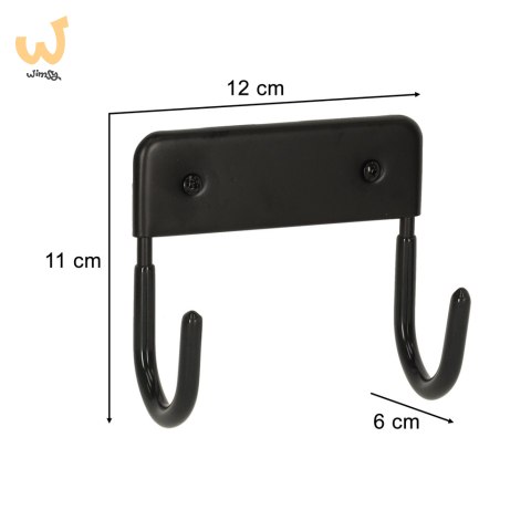 Wieszak uchwyt na deskę do prasowania metalowy udźwig 15 kg czarny Wieszak uchwyt na deskę do prasowania metalowy udźwig 15 kg czarny