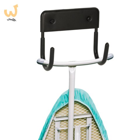 Wieszak uchwyt na deskę do prasowania metalowy udźwig 15 kg czarny Wieszak uchwyt na deskę do prasowania metalowy udźwig 15 kg czarny