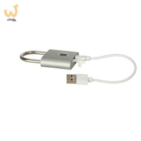 Zamek elektroniczny SMART kłódka inteligentna na odcisk palca stalowy karbon Zamek elektroniczny SMART kłódka inteligentna na odcisk palca stalowy karbon
