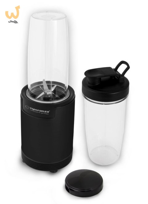 Blender smoothie Esperanza NUTRI SHOT EKM029 (700W; kolor czarny) Blender smoothie Esperanza NUTRI SHOT EKM029 (700W; kolor czarny)