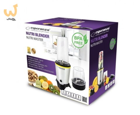 Blender sportowy Esperanza MASTER EKM028 (1000W; kolor czarno-srebrny) Blender sportowy Esperanza MASTER EKM028 (1000W; kolor czarno-srebrny)