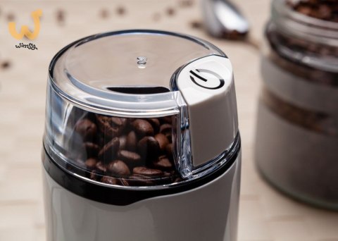 ELDOM MŁYNEK DO KAWY MK50 CAFF, MOC 200 W, NÓŻ STALOWY, PRZYCISK PULSACYJNY ELDOM MŁYNEK DO KAWY MK50 CAFF, MOC 200 W, NÓŻ STALOWY, PRZYCISK PULSACYJNY