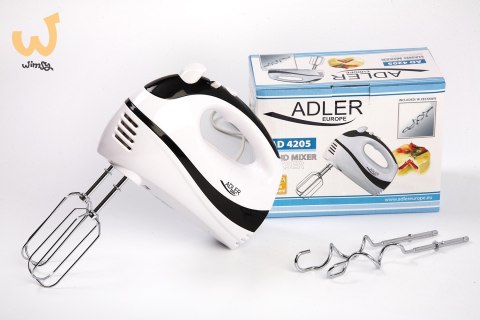 Mikser ręczny Adler AD 4205 (300W; kolor biały, kolor czarny) Mikser ręczny Adler AD 4205 (300W; kolor biały, kolor czarny)