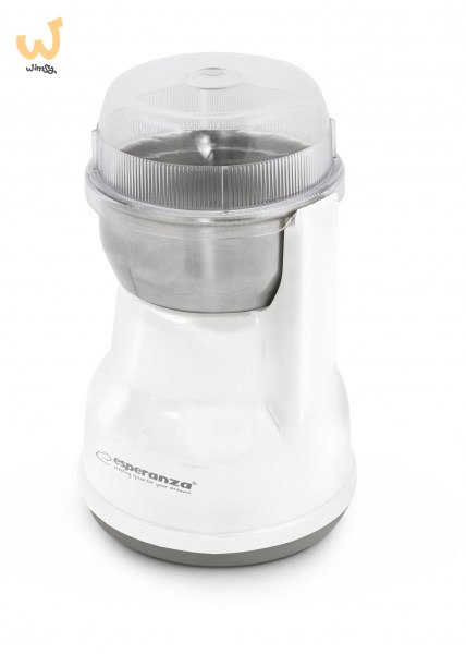 Młynek do kawy Esperanza Lungo EKC002W (160W; udarowy; kolor biały) Młynek do kawy Esperanza Lungo EKC002W (160W; udarowy; kolor biały)