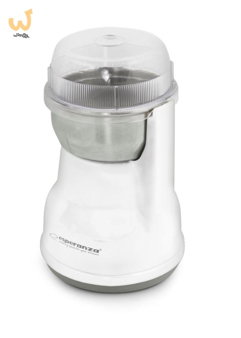 Młynek do kawy Esperanza Lungo EKC002W (160W; udarowy; kolor biały) Młynek do kawy Esperanza Lungo EKC002W (160W; udarowy; kolor biały)