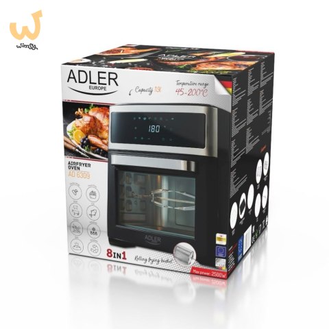 Piekarnik beztłuszczowy ADLER AD 6309 Piekarnik beztłuszczowy ADLER AD 6309