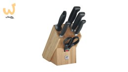 Zestaw noży ZWILLING Four Star 35068-002-0 (Blok do noży, Nożyce x 1, Nóż do warzyw i owoców (10 cm), Nóż do wędlin (16 cm), Nóż