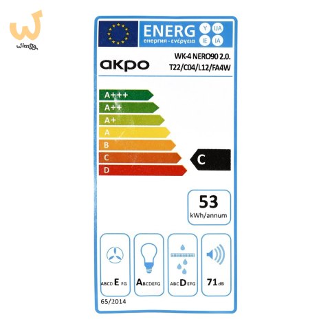 Okap AKPO WK-4 NERO LINE 2.0 90 BIAŁY T450 Liniowy LED/Siłownik Okap AKPO WK-4 NERO LINE 2.0 90 BIAŁY T450 Liniowy LED/Siłownik