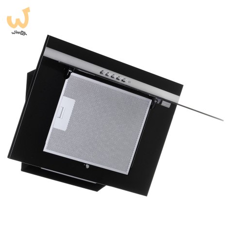 Okap AKPO WK-4 NERO LINE 2.0 90 CZARNY T450 Liniowy LED/Siłownik Okap AKPO WK-4 NERO LINE 2.0 90 CZARNY T450 Liniowy LED/Siłownik