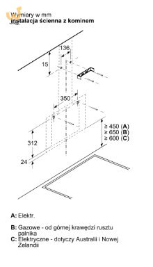 Okap BOSCH DWK65DK20 Okap BOSCH DWK65DK20