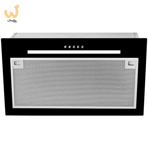 Okap podszafkowy TEKA GFG2 GLASS BLACK (334 m3/h; 550mm; kolor czarny)