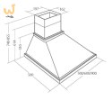 Okap przyścienny rustykalny AKPO WK-4 RUSTICA ECO 60 Ecru kremowy