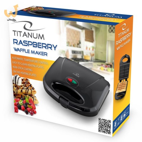 Gofrownica TITANUM Raspberry TKT003 (750W; kolor czarny) Gofrownica TITANUM Raspberry TKT003 (750W; kolor czarny)