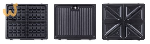 Opiekacz 3 w 1 Ravanson OP-7050 (1200W; kolor czarny) Opiekacz 3 w 1 Ravanson OP-7050 (1200W; kolor czarny)