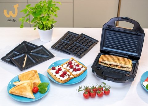 Opiekacz 3w1 INOX/CZARNY ZELMER ZSM7900 Opiekacz 3w1 INOX/CZARNY ZELMER ZSM7900