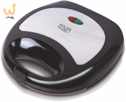 Opiekacz do kanapek Adler AD 3015 (750W; kolor czarny) Opiekacz do kanapek Adler AD 3015 (750W; kolor czarny)