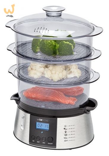 Parowar Clatronic DG 3547 inox ( 9 litrów ; kolor inox ) Parowar Clatronic DG 3547 inox ( 9 litrów ; kolor inox )