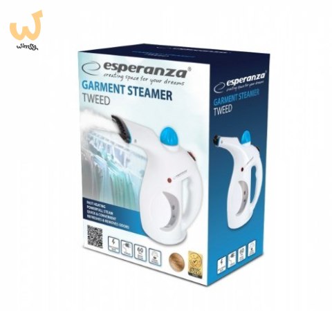 Parownica do ubrań Esperanza TWEED EHI006 (800W; kolor biały) Parownica do ubrań Esperanza TWEED EHI006 (800W; kolor biały)