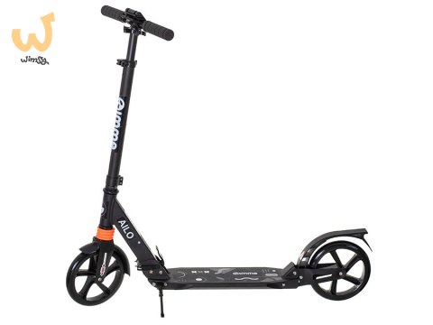 Hulajnoga miejska składana duża AILO XL koła 200mm amortyzator x2 czarna GIMME Hulajnoga miejska składana duża AILO XL koła 200mm amortyzator x2 czarna GIMME