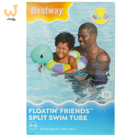 Kółko do pływania dmuchane BESTWAY 36405 żółw 50x46cm Kółko do pływania dmuchane BESTWAY 36405 żółw 50x46cm