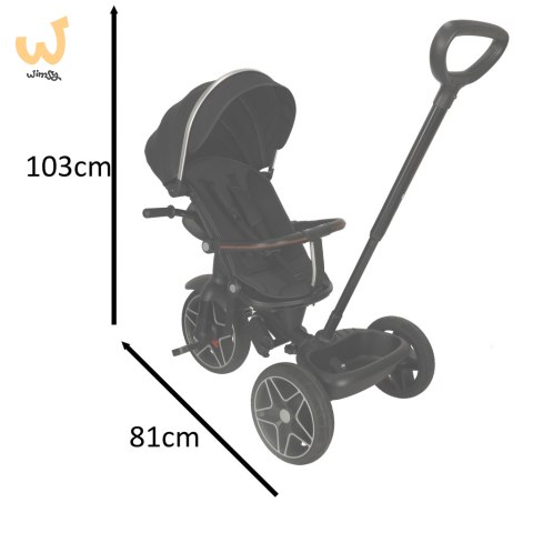 Rowerek trójkołowy TRIKE FIX Elite obrotowy czarny Rowerek trójkołowy TRIKE FIX Elite obrotowy czarny