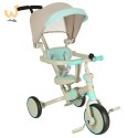 Rowerek trójkołowy TRIKE FIX V4 niebiesko-szary z daszkiem