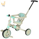 Rowerek trójkołowy TRIKE FIX V4 niebiesko-szary z daszkiem