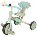 Rowerek trójkołowy TRIKE FIX V4 niebiesko-szary z daszkiem