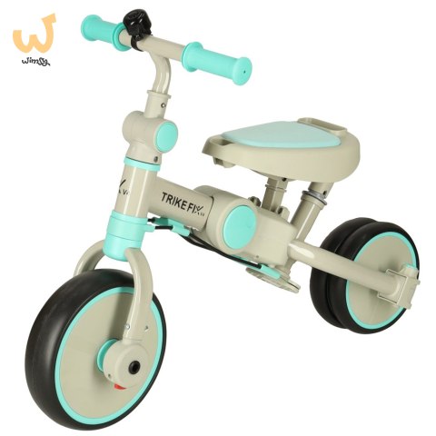 Rowerek trójkołowy TRIKE FIX V4 niebiesko-szary z daszkiem Rowerek trójkołowy TRIKE FIX V4 niebiesko-szary z daszkiem