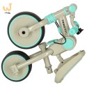 Rowerek trójkołowy TRIKE FIX V4 niebiesko-szary z daszkiem